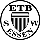  Black and white Essen team logo