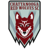 查塔努加红狼女足  logo