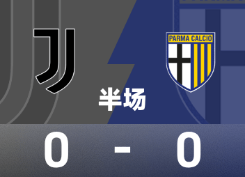 意甲半场：孔塞桑中柱，尤文0-0帕尔马