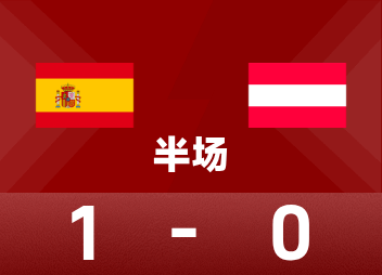 西班牙1-0奥地利:库库雷利亚助攻奥亚萨瓦尔破门